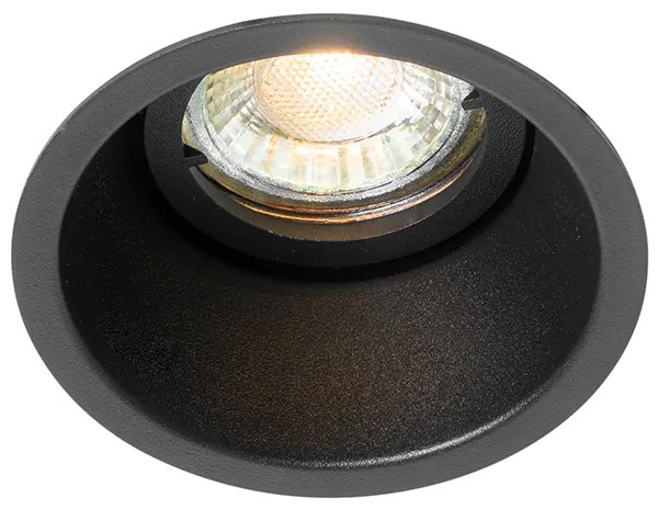 Set de 6 spoturi încastrate moderne negre, rotative și înclinabile - Alloy