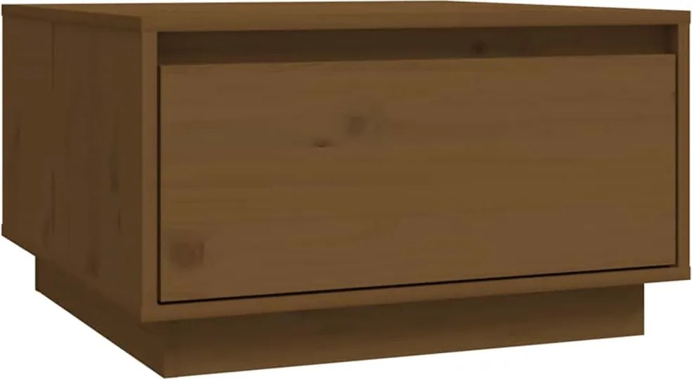 vidaXL Măsuță de cafea,maro miere,55x56x32 cm,lemn masiv de pin