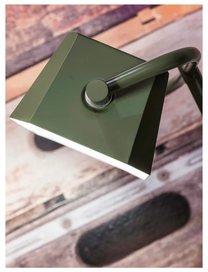 Veioză verde/natural cu abajur din metal (înălțime 40 cm) Cambridge – it's about RoMi