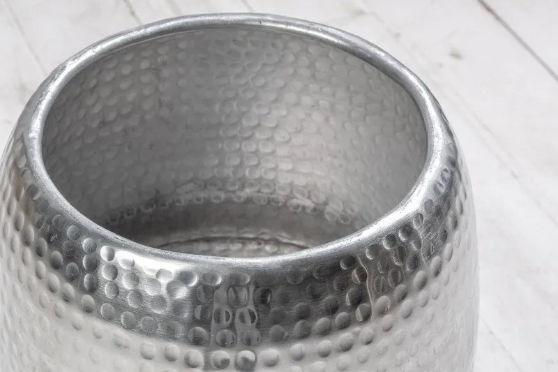 Masuta auxiliara design unicat Orient 36cm argintiu