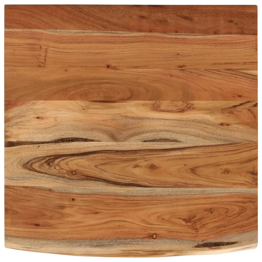 370266 vidaXL Blat birou 80x80x2,5 cm, pătrat, lemn masiv acacia margine vie