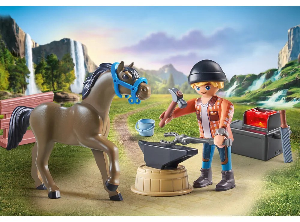 POTCOVAR CU CALUT - PLAYMOBIL HORSES OF WATERFALL (PM71357)