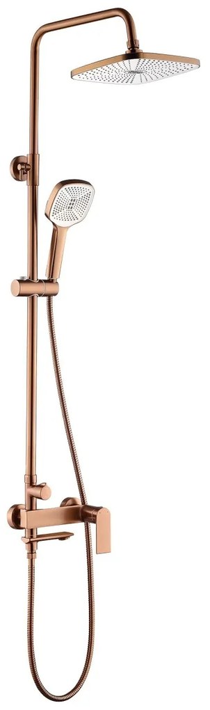 Set baterie de dus Storm cupru periat