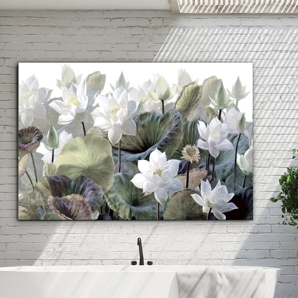Tablou de perete decorativ Nenufares, 150x100cm