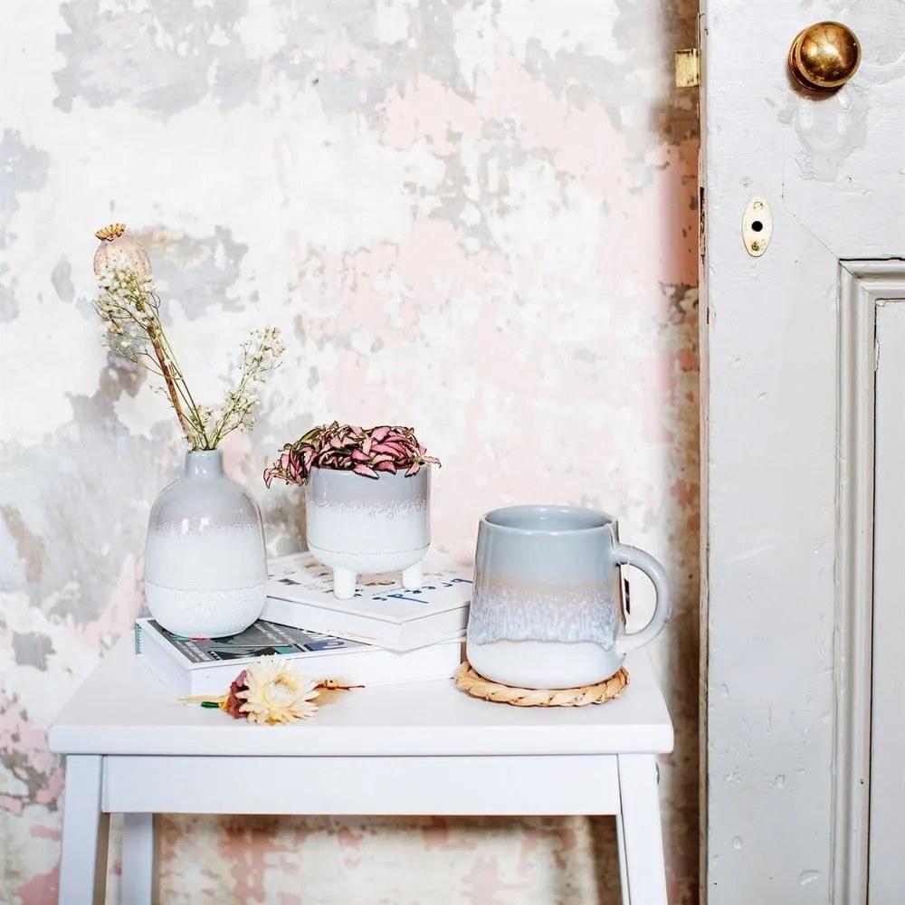 Cană din gresie gri Sass &amp; Belle Mojave, 360 ml