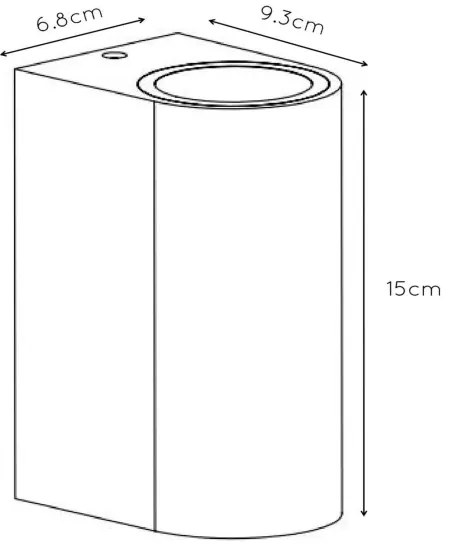Aplică de exterior Lucide 27863/02/30 BOOGY 2xGU10/5W/230V IP44