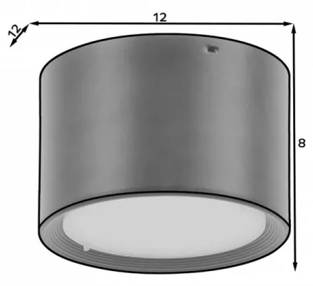 Plafoniera Vallum, Eltap (Dimensiuni: 12x12x8 cm)