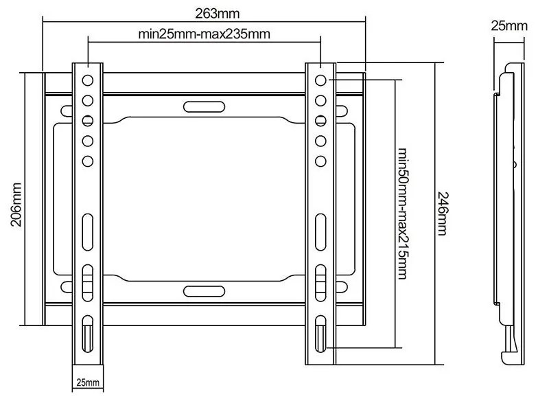 Suport Universal LED TV 13-42 inch, Rebel