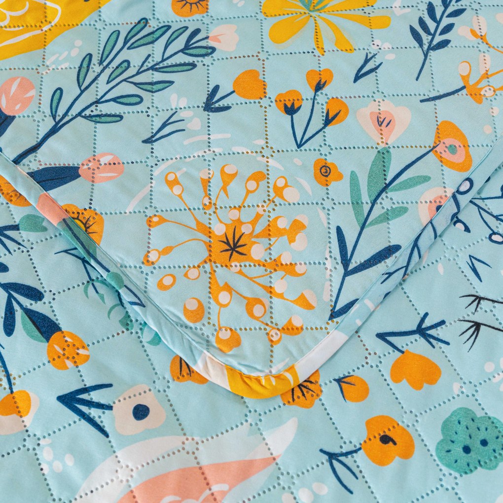 Cuvertura de pat SPRING TWEET, colorată Dimensiune: 170 x 210 cm