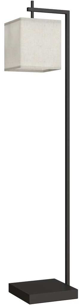 HOMCOM Lampă de podea 10 niveluri luminozitate și temperatură reglabilă cu telecomandă, negru | Aosom Romania