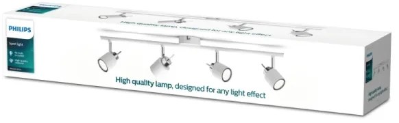 Spot MERANTI 4xGU10/35W/230V alb Philips