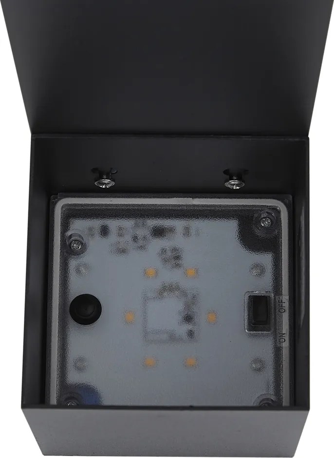 Lampă de exterior neagră 65cm incl. LED IP64 cu lumină slabă și solară - Charlene