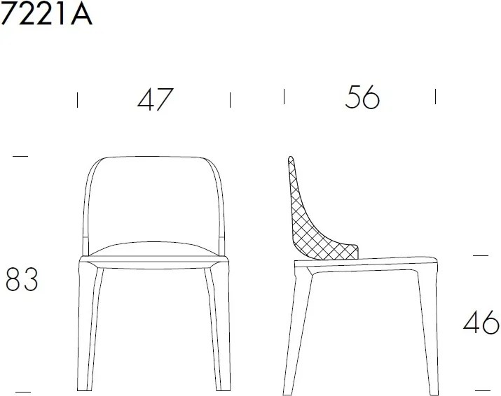 Set de 2 scaune elegante design LUX Malva elite
