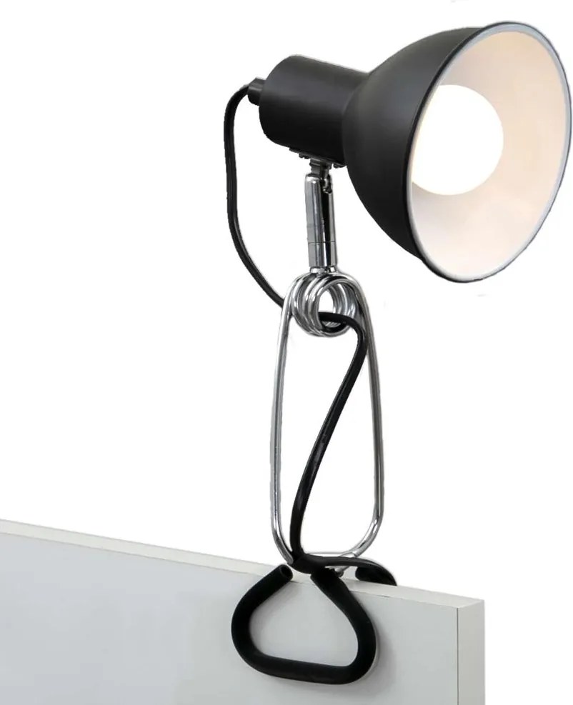 Briloner 2790-015 - Lampă cu clemă FIX 1xE14/8W/230V negru/crom lucios