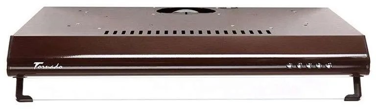 Hota traditionala Tornado Bona 20 (60) LED, 2 motoare, latime 60 cm, absorbtie 560 m3/ora, filtru anti-grasimi aluminiu 5 straturi, Maro