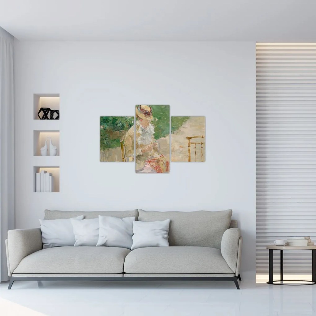 Tablou - Berthe Morisot, Young Woman Knitting, reproducere (90x60 cm)