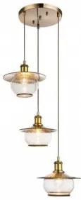 Suspensie vintage 3 becuri E27 NEVIS 69030-3H Globo