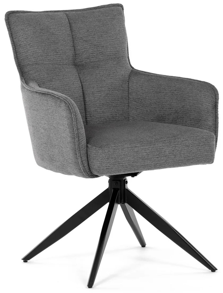 Set de scaune de sufragerie cu mecanism deîntoarcere DCH-P3170 GREY2, 2 buc.