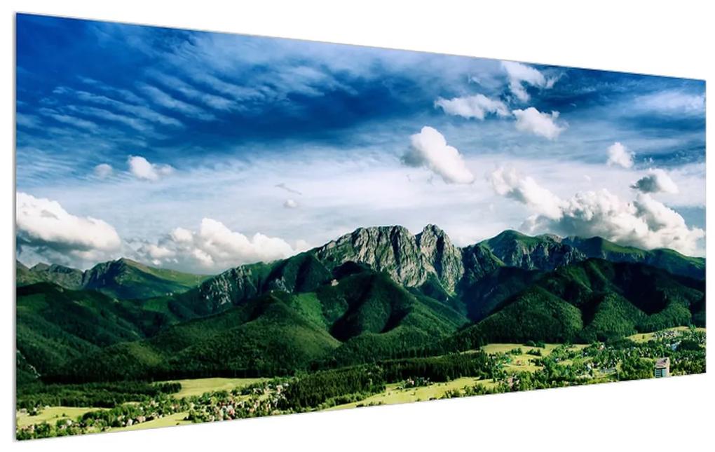 Tablou cu peisaj montan (120x50 cm), în 40 de alte dimensiuni noi