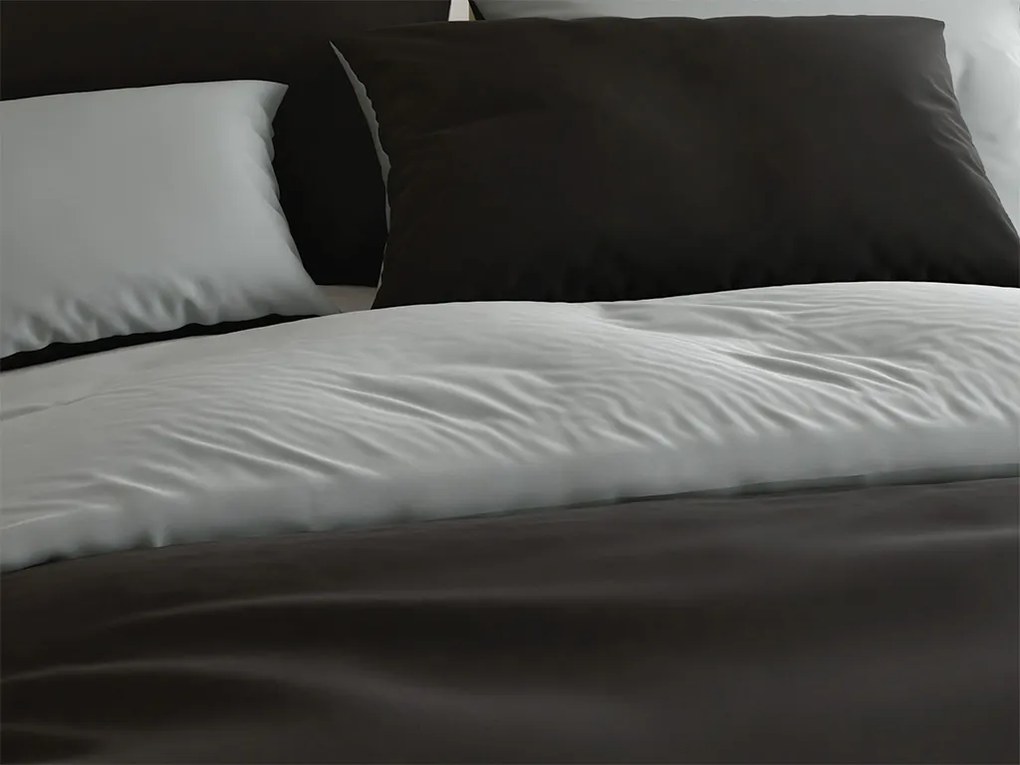 Lenjerie de pat din bumbac gri MONOCROMAT Dimensiune lenjerie de pat: 70 x 90 cm | 140 x 200 cm