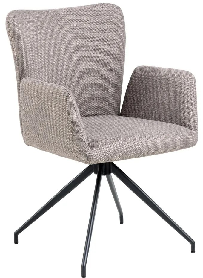 Set de scaune de sufragerie gri 2 buc. tapițat Laura – Actona