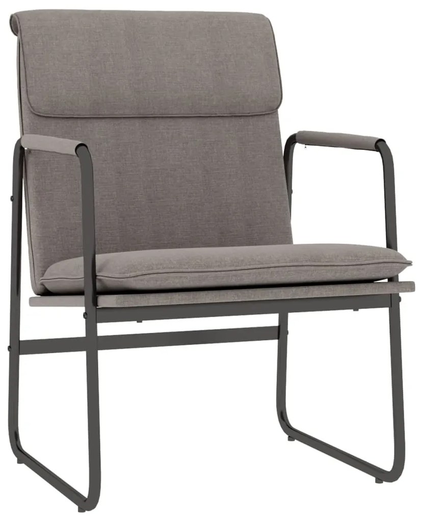 351347 vidaXL Scaun de relaxare, gri taupe, 55x64x80 cm, material textil