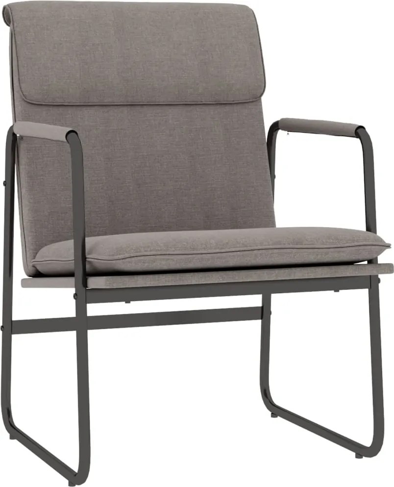vidaXL Scaun de relaxare, gri taupe, 55x64x80 cm, material textil
