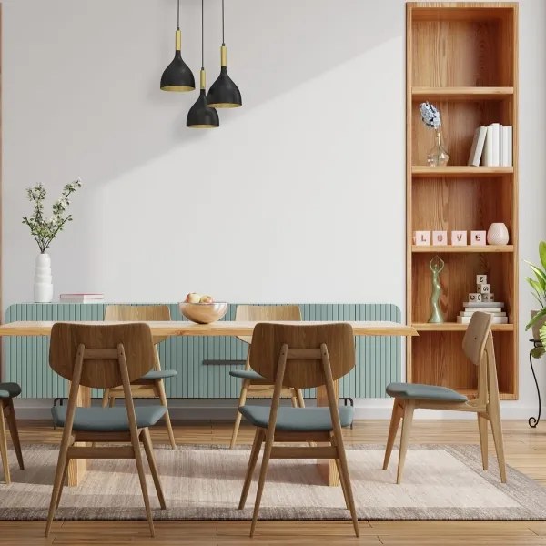 Lustră pe cablu NOAK 3xE27/60W/230V neagră/aurie