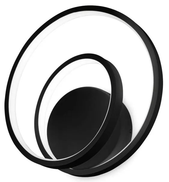 Aplica LED design modern circular OZ AP dali neagra