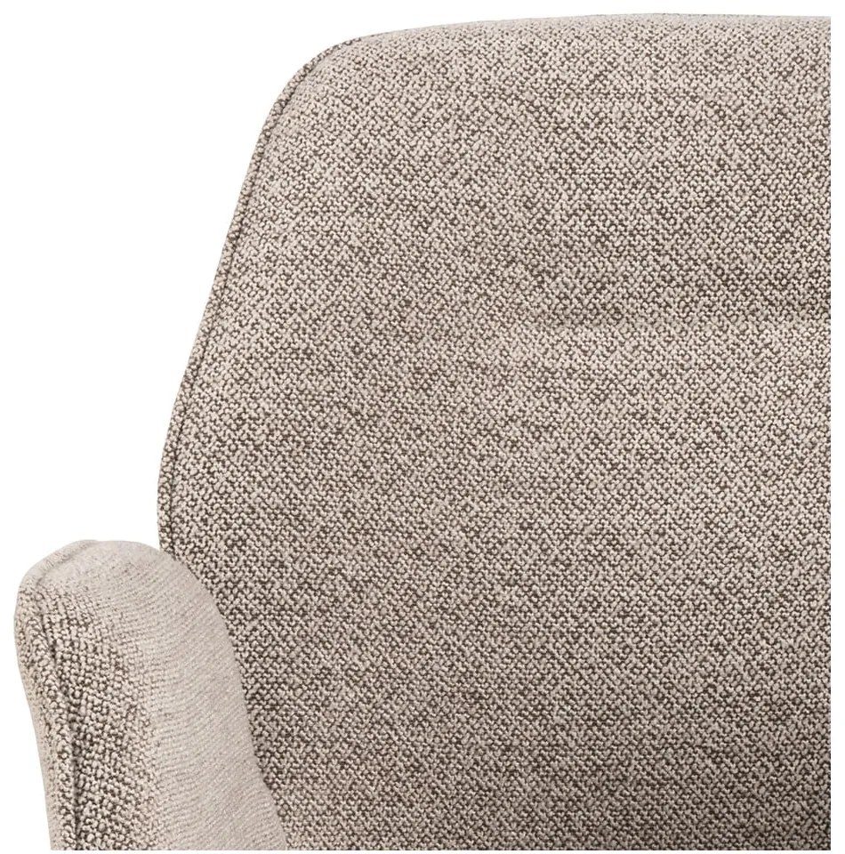 Scaun de sufragerie gri închis tapițat Aura – Actona