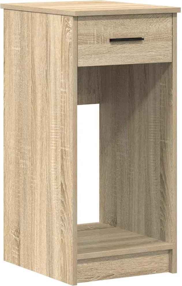 vidaXL Suport turn pentru computer cu sertar Stejar Sonoma 35x45x77 cm