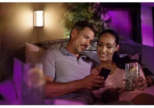 Philips 17459/30/P7 - Lampă LED RGB Hue IMPRESS exterior 2x8W 24V IP44