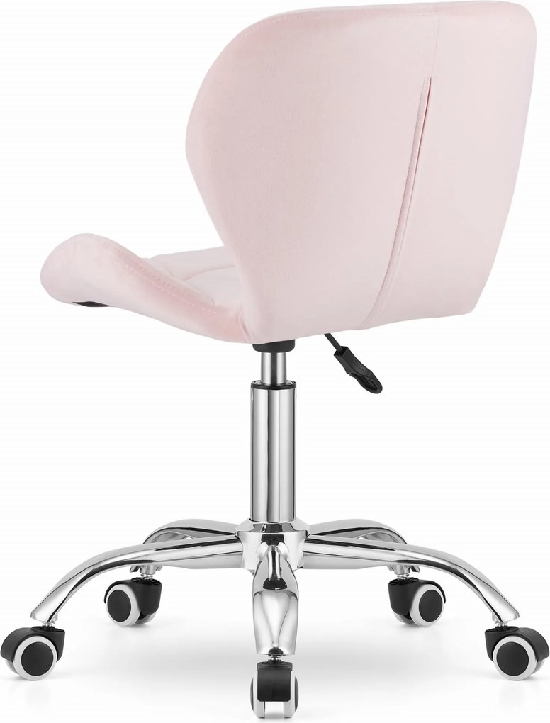 OFERTA Scaun de birou roz AVOLA VELVET CALITATEA II