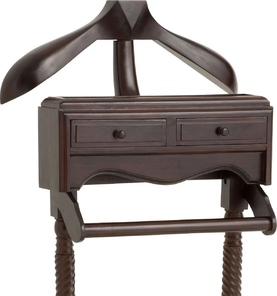 Suport haine design LUX lemn de mahon maro inchis Jaquet