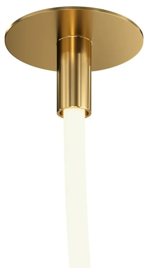 Lustra LED incastrabila tavan fals design modern Tau auriu