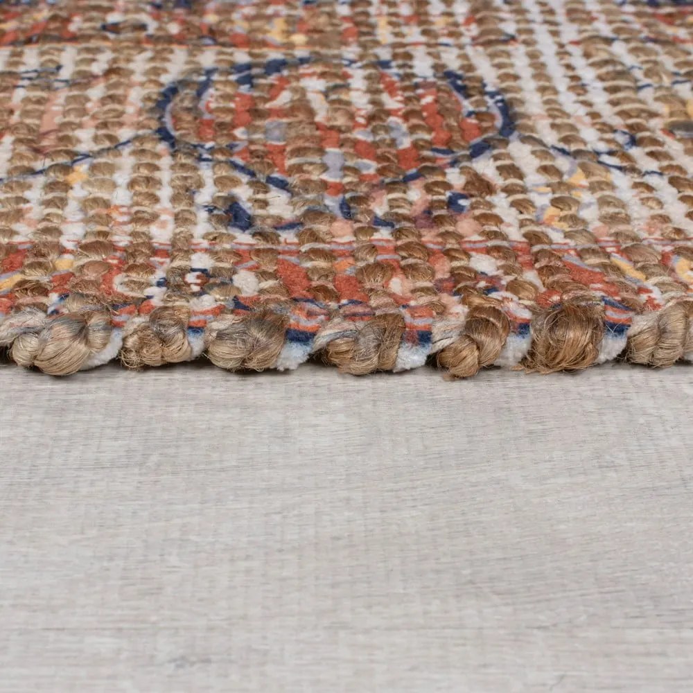 Covor tip traversă în culoare naturală handmade din amestec de iută 60x230 cm Miley – Flair Rugs