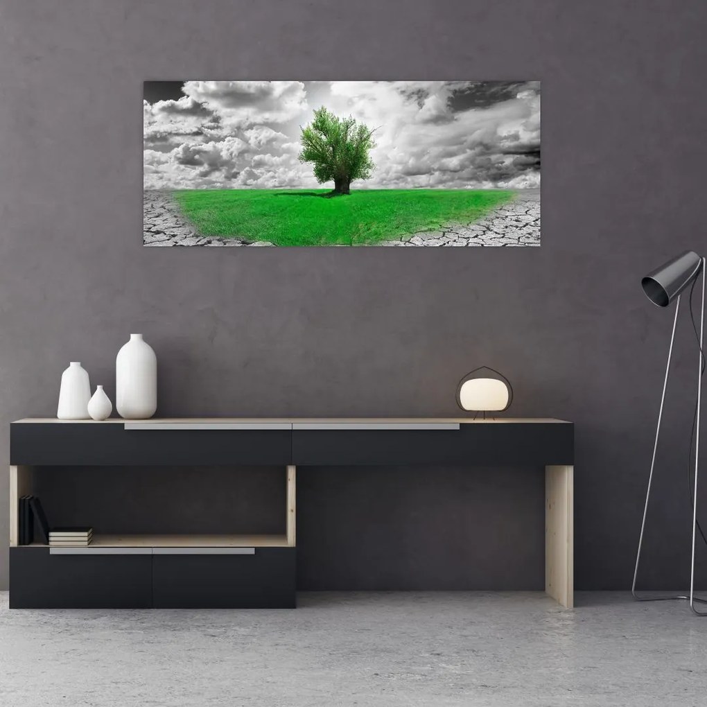 Tablou - O bucată de natură în oraș (120x50 cm)