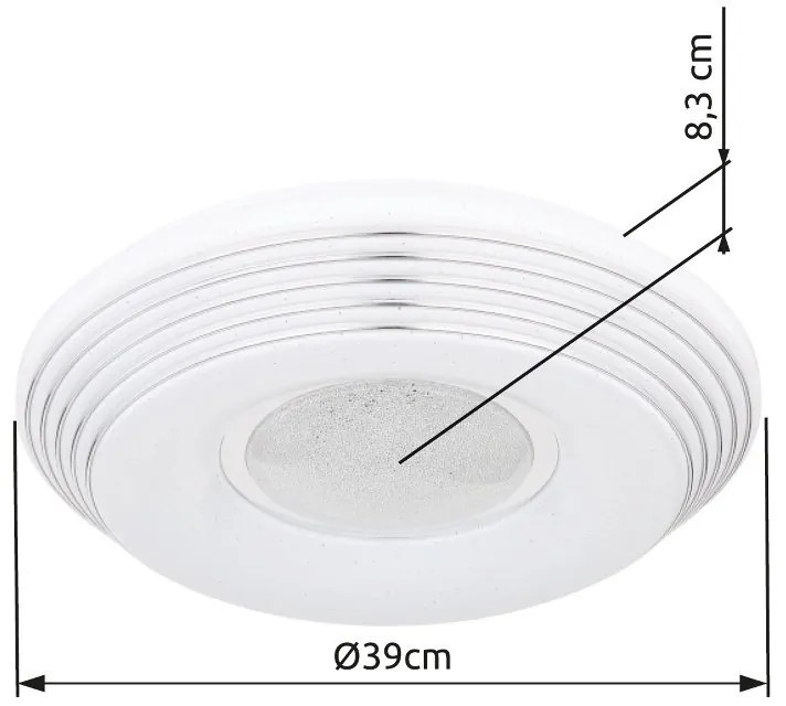 Plafoniera LED cu telecomanda PILLO