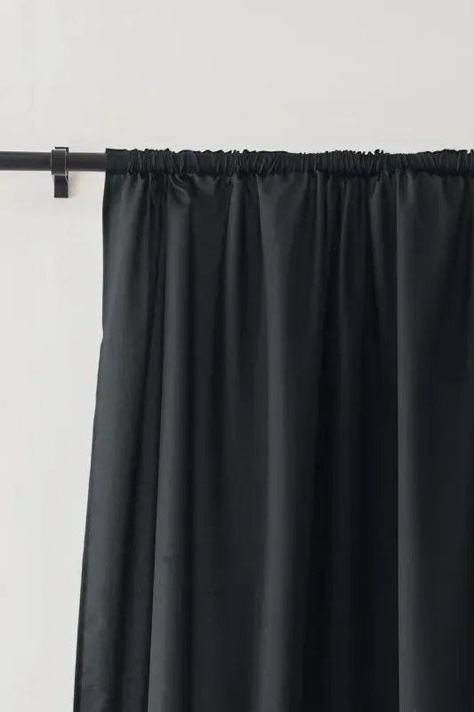 Draperie OXFORD LIGHT 140x250 cm, negru Agatat: Rejansa