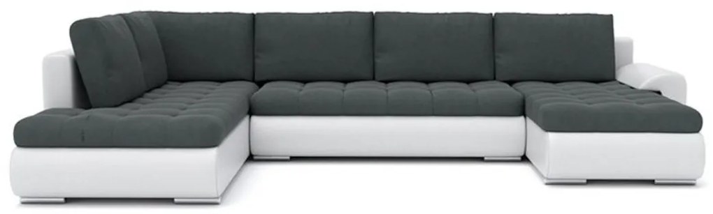 Supermobel Canapea extensibilă în formă de TALHA II, 300x75x200, jasmine 96/soft 17, dreapta