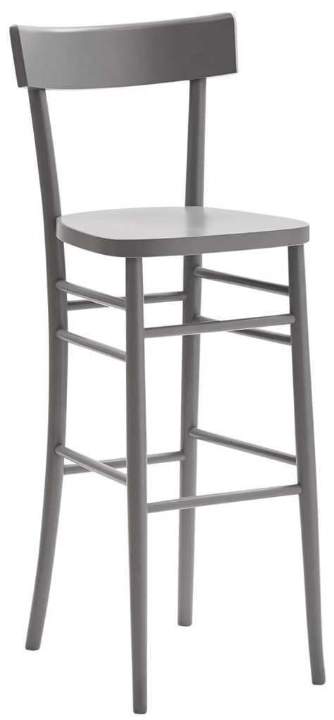 SCAUN BAR LEMN MASIV - ALB