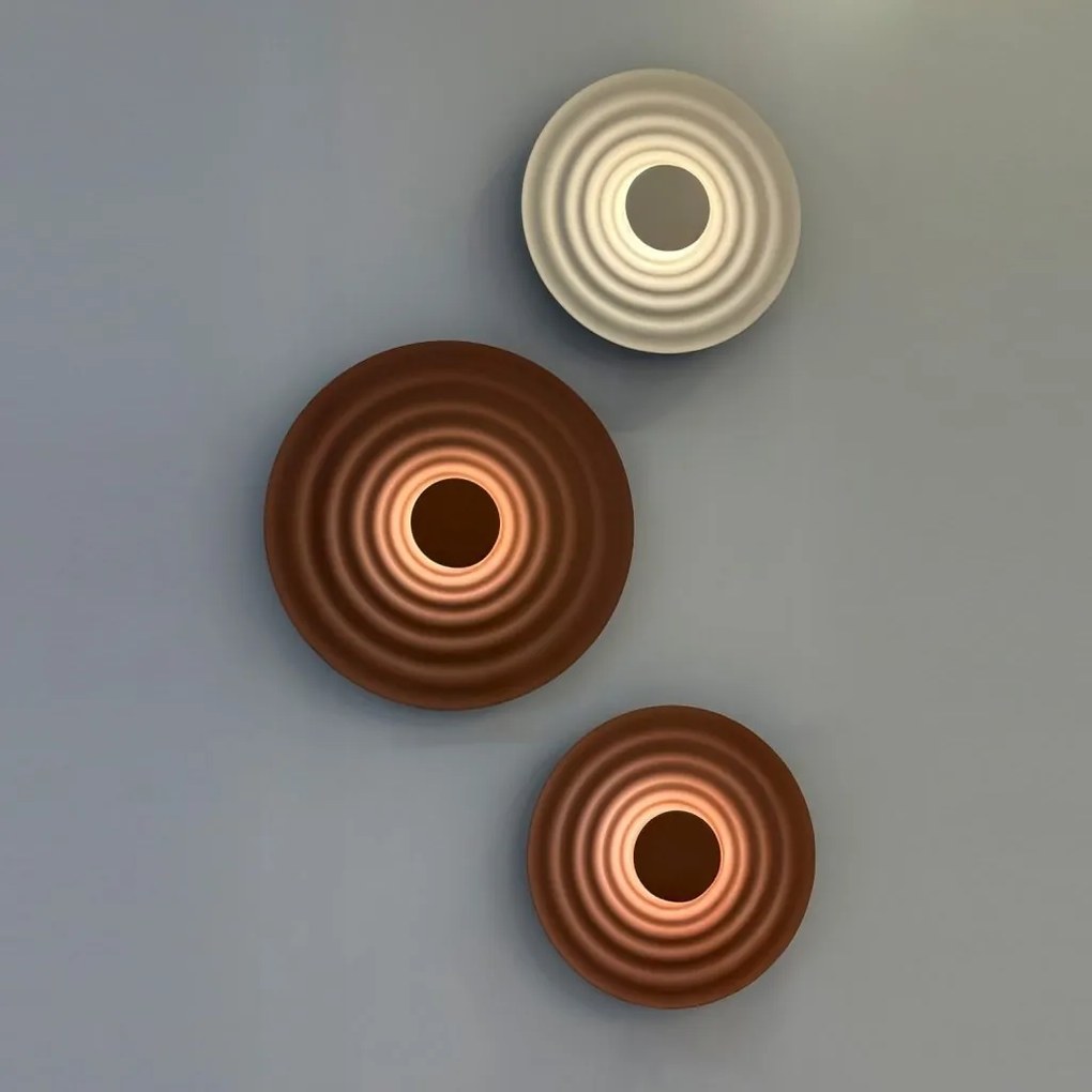 Aplica LED lumina ambientala RIPPLE 40cm, maro rosiatic