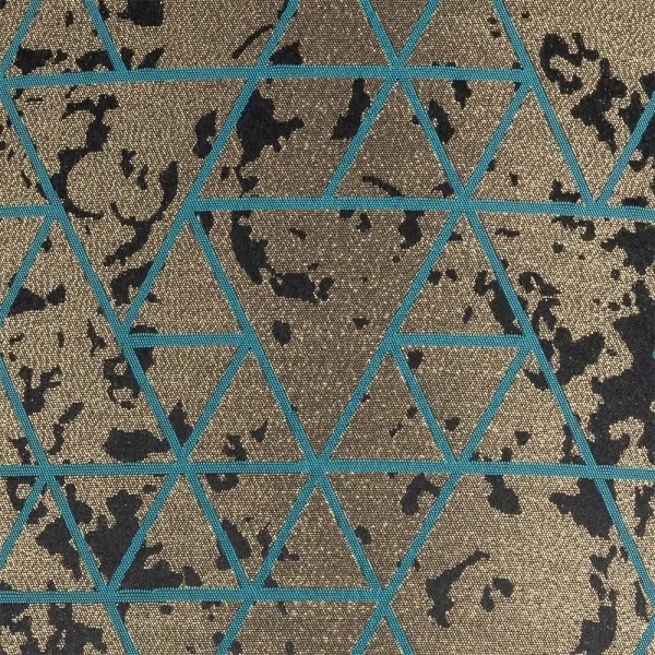 Lustră pe cablu REZO 3xE27/60W/230V aurie/turcoaz