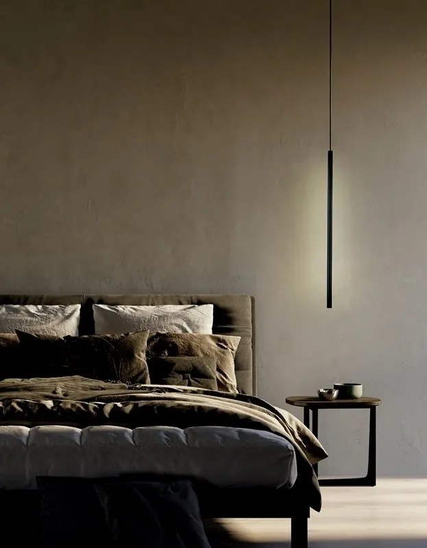 Pendul LED design minimalist, TORCH negru MA-8483