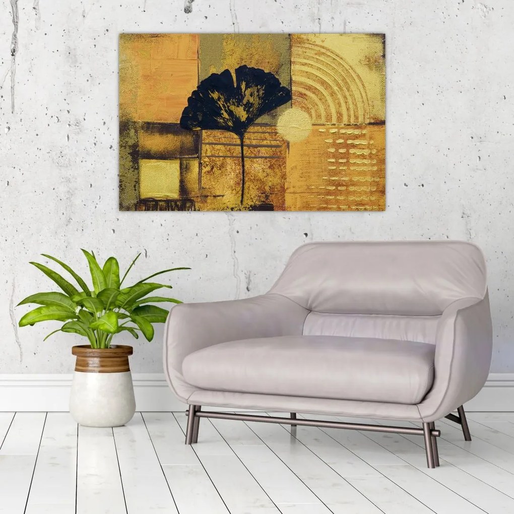 Tablou - Frunza ginkgo (90x60 cm)