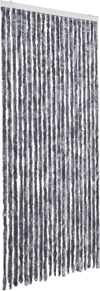 vidaXL Perdea pentru insecte, argintiu, 90x220 cm, Chenille