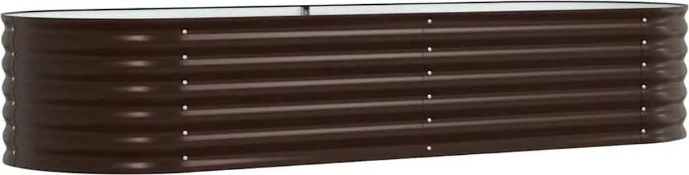 vidaXL Pat ridicat Maro 240 x 80 x 44 cm Oțel