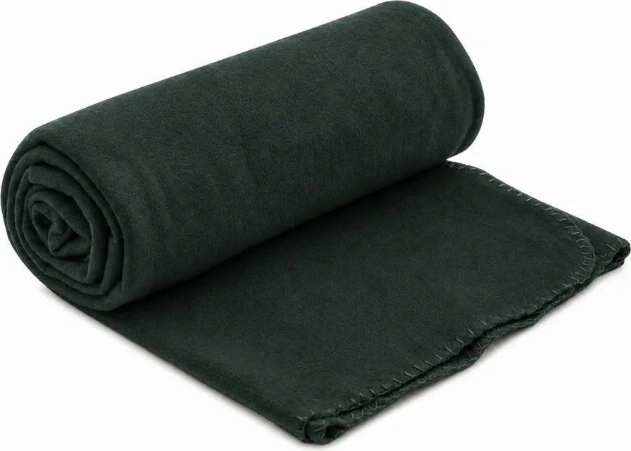 Patura fleece FLEORA, verde sticla Dimensiune: 200 x 220 cm