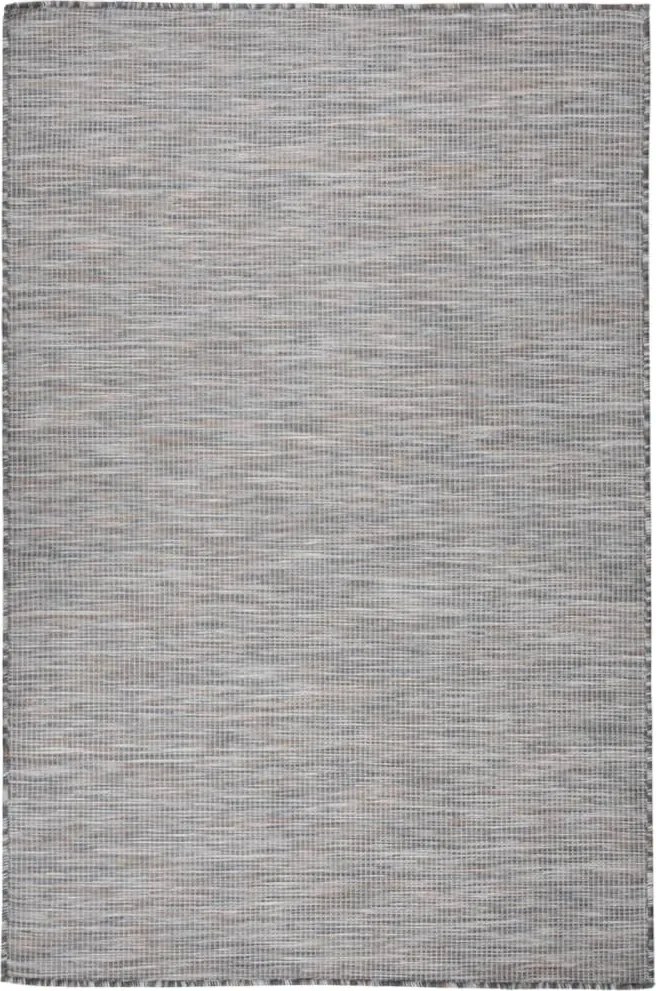 vidaXL Covor de exterior, maro şi albastru, 120x170 cm, țesătură plată