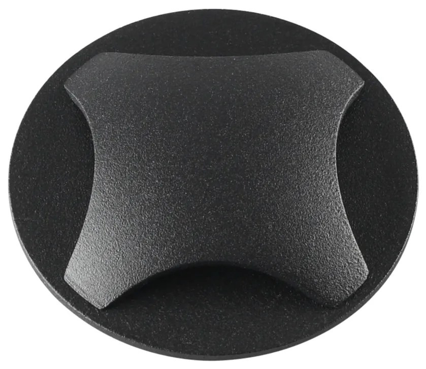 Spot LED 3W Incastrat, Exterior, Maytoni, 60lm, Lumina Calda, Negru